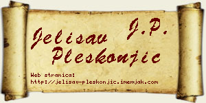 Jelisav Pleskonjić vizit kartica